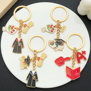 定制锌合金2D/3D硬搪瓷金属钥匙链标志信件夹钥匙圈纪念品定制个性化钥匙链 - Product Image 5