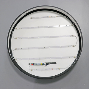 Lámpara LED de Techo RGB CCT con Retroiluminación Ambiental, Diseño Circular de 360°, Aluminio y Cristal, Montaje Superficial para Hogar u Oficina - Product Image 2