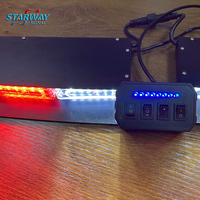 Starway Warnblinkleuchte Notfall 6 Lineare Blitz-Stroboskop-LED-Armaturenbrett-Warnlichtleiste
