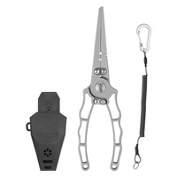 TUNALA FG-1067 Çok Fonksiyonlu Paslanmaz Çelik Korozyona Dayanıklı Tuzlu Su Açık Ağızlı Balıkçılık Pense Seti İğne Çıkarıcı
