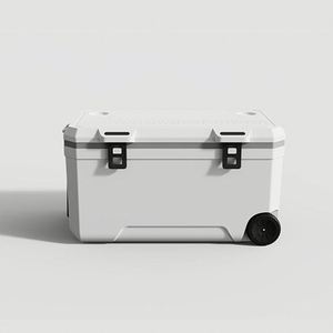 120L Large Capacity Outdoor Fishing <b>Cooler</b> <b>Box</b> Rotomolded <b>Ice</b> Chest <b>Coolers</b> <b>Box</b> With Handle and Wheels - Product Image 1