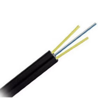 FTTH 1-12 Colores Fibers with Two FRP Self-supporting Covered Wire Cable Single Mode G652D/G657A1 Fiber Optic Cable