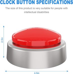 Decir hora y fecha con <span class=keywords><strong>voz</strong></span> de acento norteamericano para ancianos discapacitados de la vista o ciegos Reloj de botón de conversación claro y fuerte - Product Image 2