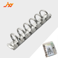Fournitures de reliure de bureau, papeterie personnalisée, clip métallique argenté nickelé à 6 anneaux, accessoires pour carnet de notes, planificateur, classeur de recettes, livre