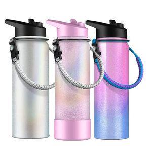 <strong>Quench</strong> 40oz 304 SS Vacuum Insulated BPA Free Water <strong>Bottle</strong> Leak Proof Personalizable with Paracord Handle - Product Image 5