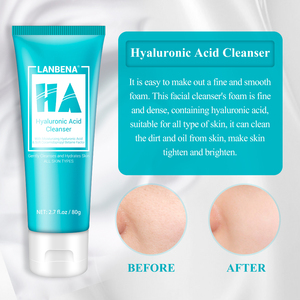 LANBENA Crème Nettoyante Visage Naturelle aux Pépins de Raisin Acide Hyaluronique Nettoyant Facial Vitamine C Éclaircissant Anti-Rides Sans Produits Chimiques Pour Tous Types de Peau - Product Image 5