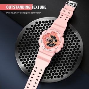 Reloj Deportivo Analógico Digital de Moda 2024, Reloj de Pulsera para Exteriores, Resistente al Agua, Pantalla Dual, Negro, Resistente al Agua, Plástico - Product Image 4