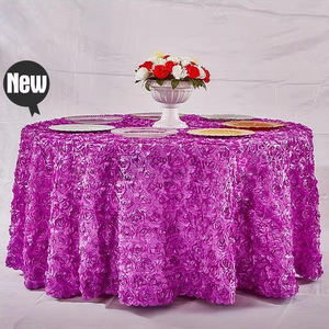 Tovaglia rotonda rosetta tovaglia per la festa di compleanno di nozze da sposa - Product Image 4