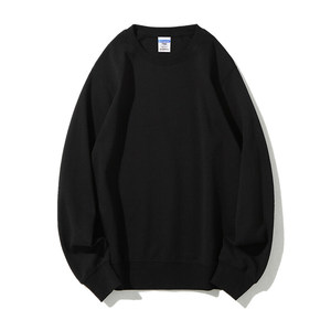 Logo personnalisé <span class=keywords><strong>de</strong></span> haute qualité 280 GSM coton polyester surdimensionné col rond vierge à manches longues sweat-shirt pour hommes - Product Image 2