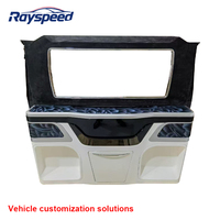 Cloison de séparation de luxe RS, écran de télévision 32 pouces, accessoires intérieurs de voiture en cuir PU, conversion de fourgonnette V-Class W447, personnalisé RS-G003