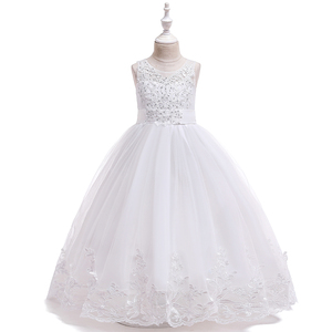 Vestiti per bambini firmati di vendita caldi abiti da ballo per bambina <span class=keywords><strong>abito</strong></span> <span class=keywords><strong>lungo</strong></span> per ragazze di fiori LP-231 - Product Image 6