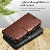 Casing Dompet Kulit PU Tekstur Retro untuk Huawei Honor 200 Lite X7A X9B Magic 6 Lite, Casing Ponsel POCO X7 X6 S25 Ultra
