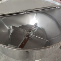 Nouvelle machine à mélanger les aliments pour bétail QP à haut rendement, en acier inoxydable, à surface plate, électrique, capacité de 100 kg, moteur de 3 kW