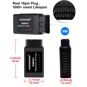 Mới konnwe kw910 ELM327 BT không dây <span class=keywords><strong>Bluetooth</strong></span> OBD2 V1.5 Android xe máy quét ô tô OBDII <span class=keywords><strong>ELM</strong></span> 327 tự động công cụ Chẩn đoán - Product Image 5