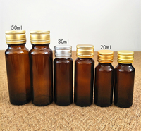 Bouteille de sirop contre la toux liquide oral en verre brun vide de 100ml avec joint à bouchon à vis