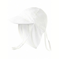 Gorra de Protección Solar para Bebés UPF 50+ con Protección Completa para el Cuello, Gorra con Visera Anti-UV para Niños con Logotipo Personalizado para Actividades al Aire Libre