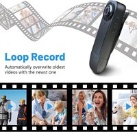 Mini Bodycam 1080P Bodycam met verbeterde clip, 1000mAh batterij, kleine persoonlijke draagbare zakcamera