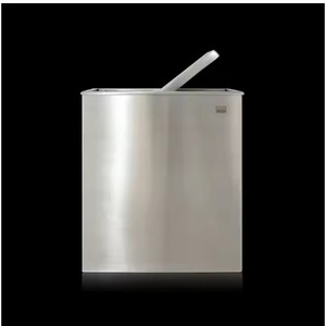 Stainless Steel Waste <b>Bin</b> Rectangular With Flip Lid Commercial Bathroom Indoor Minimalist Design - Product Image 3