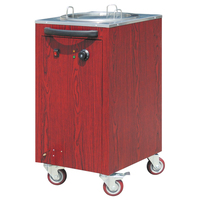 Restaurant Déjeuner En Acier Inoxydable Cuisine Plaque Chauffante Armoire Plat Chaud Chauffe Table Armoire Table De Préparation Des Aliments Avec Portes Coulissantes
