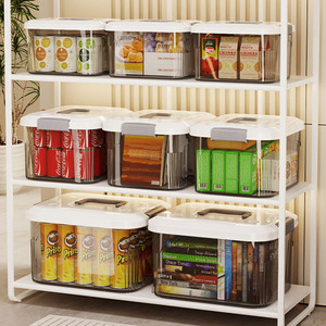 가정용 뚜껑이있는 투명 플라스틱 유틸리티 보관 용기 투명 의류 보관함 - Product Image 6