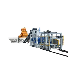 QT4-15 Automatic Block Construction Manufacturing Brick Making Machine to Ghana Concrete Brick Making Machine JS500 6000kgs 15s