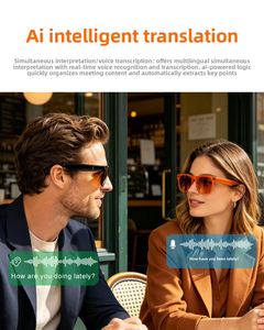 Lunettes IA avec caméras ChatGPT Mate (1080P) pour appels photo/vidéo et <span class=keywords><strong>traduction</strong></span> en temps réel, lunettes de soleil à verres photochromiques - Product Image 3