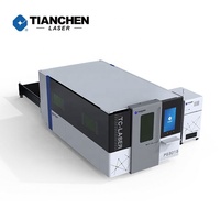 Tianchen bonne qualité cnc 6000w 2x6m plate-forme d'échange pleine fermée 6kw machine de découpe laser à fibre optique toute la couverture pour la corée