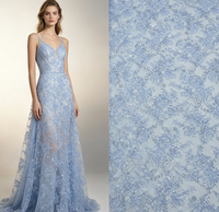 Tissu de dentelle de luxe 3D orné de fleurs, de perles et de paillettes pour robe de soirée Asoebi, plusieurs couleurs, en stock, livraison rapide