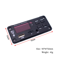 Module amplificateur audio de voiture 2x20W 5.0 avec décodeur USB MP3 WMA et radio FM