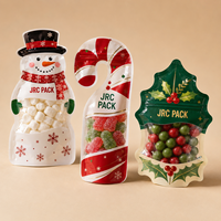 Sachet Doypack Personnalisable avec Logo Imprimé, Matériau Qualité Alimentaire, Anti-Humidité, pour Bonbons, Biscuits, Noël, Auto-Scellant
