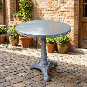 Mesa de Centro Industrial Vintage de Lujo para el Hogar, Rústica, Antigua, de Hierro Fundido/Metal, Altura Ajustable, Plegable, Ecológica, para Comedor - Product Image 3