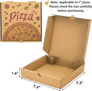 Cajas Pequeñas <span class=keywords><strong>para</strong></span> Pizza, Mini Cajas de Cartón Corrugado <span class=keywords><strong>para</strong></span> Pizza <span class=keywords><strong>para</strong></span> Llevar, Cajas de Entrega de Alimentos, Cajas de Regalo <span class=keywords><strong>para</strong></span> Galletas y Bocadillos - Product Image 2