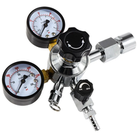 Assemblage de conduite de gaz de bière à la maison, tuyau de carbonatation de gaz en PVC de 5/16 ", régulateur de Co2 W21.8 avec adaptateur de conversion pour bouteille de gaz Co2