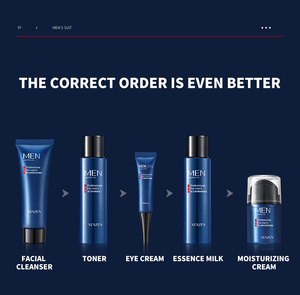 Ensemble de soins de la peau nettoyant <span class=keywords><strong>pour</strong></span> <span class=keywords><strong>le</strong></span> <span class=keywords><strong>visage</strong></span> rafraîchissant à l'huile Crème, <span class=keywords><strong>lotion</strong></span> et <span class=keywords><strong>tonique</strong></span> hydratante <span class=keywords><strong>pour</strong></span> peau forte <span class=keywords><strong>pour</strong></span> hommes - Product Image 6