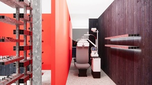 Meubles de magasin d'optique en bois modernes conçus sur mesure, étagères de présentation de lunettes de soleil éclairées par LED pour l'affichage au détail <span class=keywords><strong>Optima</strong></span> - Product Image 2