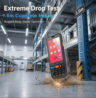 Edoo M71 Pemindai Barcode Android 1D/2D 5000mAh Genggam Tangguh Android PDA 4G Wi-Fi Data RFID Inventaris Pemindai QR