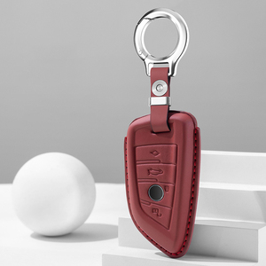 Custodia Protettiva in Vera Pelle Bovina per Chiave Auto con Clip in Metallo Anti-Graffio e Resistente all'Usura Quotidiana per <span class=keywords><strong>BMW</strong></span> Serie 2 e <span class=keywords><strong>4</strong></span> - Product Image 4