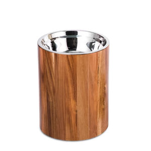 Mangkuk Hewan Peliharaan Kayu Aman untuk Pencuci Piring Ditinggikan dengan Dudukan Yang Dapat Dilepas Sisipan Baja Tahan Karat untuk Makanan dan Air - Product Image 5