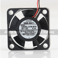 Ventilateur de refroidissement silencieux NMB 12V 24V 48V DC 5V 0.1A AC EC 3010 30X30X10MM 3CM à double roulement à billes mini 3 fils 1204KL-01W-B19