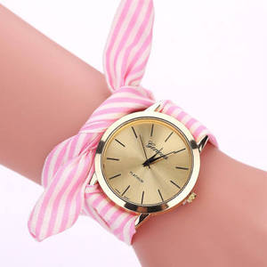 Nuovo Stile Orologio da Polso in Tessuto per <span class=keywords><strong>Donna</strong></span>, Elegante Orologio da <span class=keywords><strong>Donna</strong></span> con Cinturino in Tessuto, Dolce Orologio Bracciale per Ragazze - Product Image 2