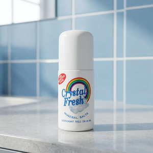 CRYSTAL FRESH 60ml Desodorante Antitranspirante Líquido Mineral Efectivo en Roll-On RN-P060 Certificado ISO9001 ISO22716 OTOP Para Todos los Géneros - Product Image 1