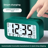 Jam Digital, untuk rumah tangga 219, Desktop sederhana, pengisian daya cerdas, jam elektronik, Modern untuk anak-anak siswa