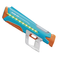 Pistol Air Semprot Air DEFA Electric Super Soaker 2024 Kapasitas Besar Plastik Ringan Mainan Musim Panas Luar Ruangan untuk Anak-Anak