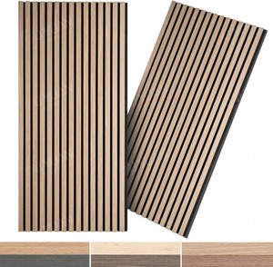Pannello Acustico di Lusso OUYUAN Originale con Design Moderno a Doghe 3D in Poliestere - Product Image 1