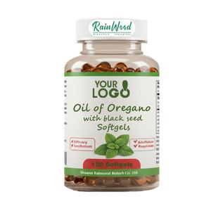 Rainwood kaynağı OEM 120 sayısı 2 in 1 6000mg Oregano yağı ve siyah tohum yağı yumuşak jel kapsüller - Product Image 1