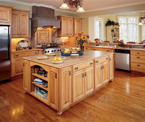 Muebles de <span class=keywords><strong>Cocina</strong></span> Personalizados de Madera Maciza de Roble, Armarios de Despensa con Puertas y Frentes de Cajones - Product Image 1