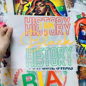 Étiquettes de transfert thermique DTF personnalisées de haute qualité sur le thème de l'<span class=keywords><strong>histoire</strong></span> des Noirs, prêtes à être pressées, pour vêtements - Product Image 6