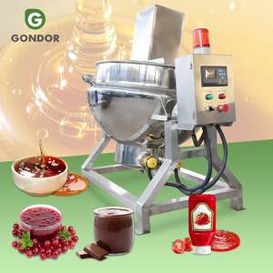 Chaudière de cuisson à conduction d'huile de grande capacité (50L, 200L, 400L, 1200L) pour bouillon d'os, sirop de haricots et refroidissement de bière - Product Image 1