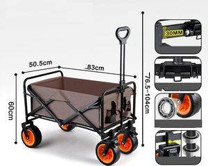 多目的屋外ガーデン多目的折りたたみ式ビーチカートキャンプ折りたたみ式 - Product Image 6