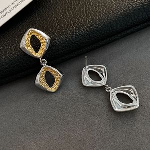 2025 nouveau à la mode 18K plaqué or géométrique creux goutte boucles d'oreilles mode délicate déclaration dorée pour les femmes principalement faites - Product Image 6